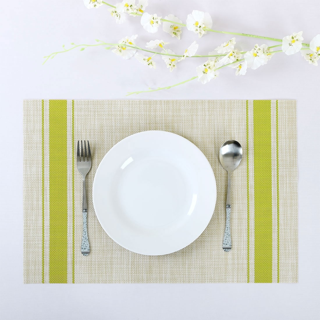 Kitchen Table Cup Bowl Placemat Rectangle Tableware Pad Mat Heat Resistant QK