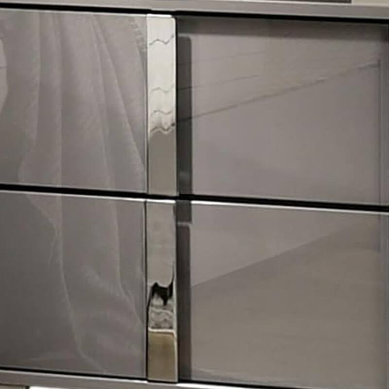 Suni Nightstand, Light Taupe Wood with UV Finish, 2 Drawers, 24 Inch