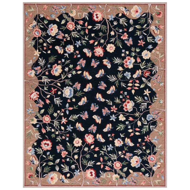 SAFAVIEH Handmade Chelsea Klazien Floral Wool Rug