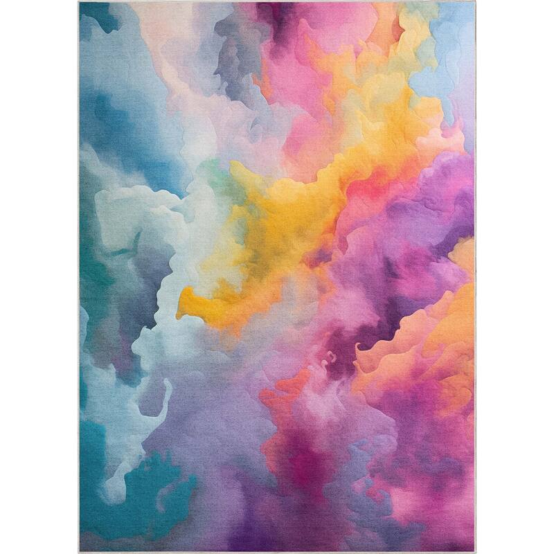 Well Woven Crayola Bright Modern Dining Bedroom Playroom Low-Pile Rug