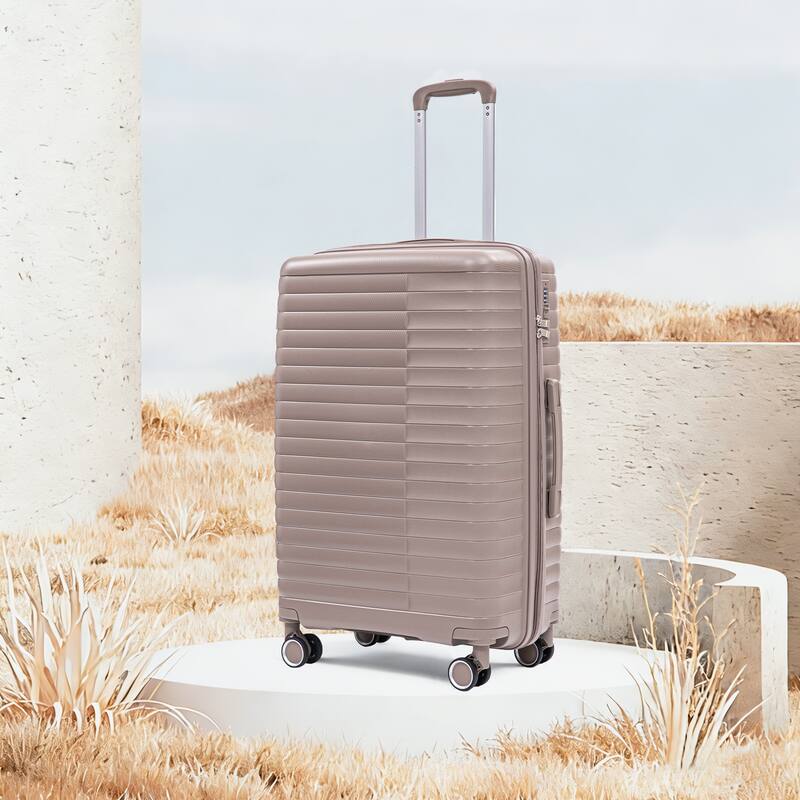 14IN 20IN 24IN 28IN 4 pcs/set in PP Spinner Wheel Luggage, Carry on Suitcase, Iron Pull Rod, Combination Password Lock