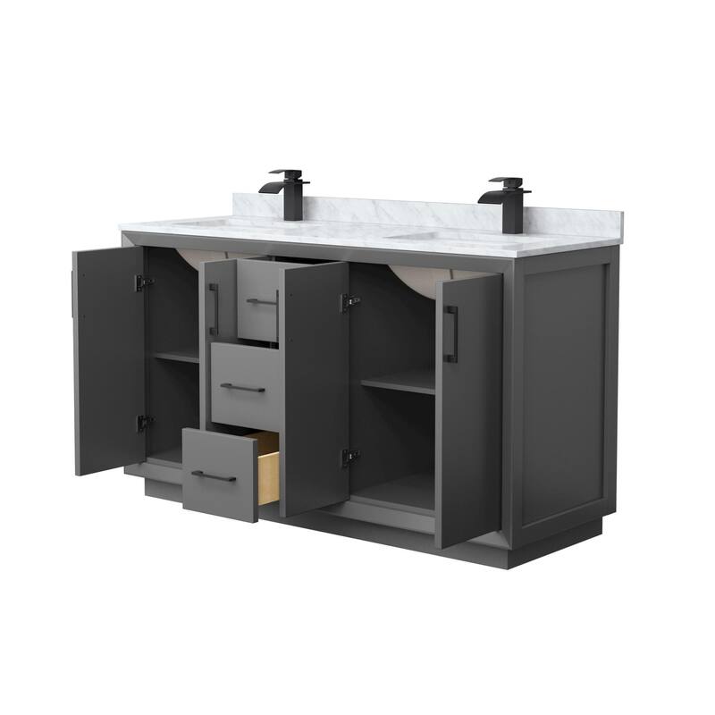 Wyndham Collection WCF414160D-NAT-UNSMXX Strada 60" Free Standing
