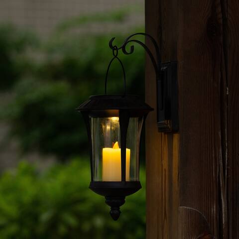 Grayton Hanging Solar Powered Outdoor Wall Light Sconce by Havenside Home