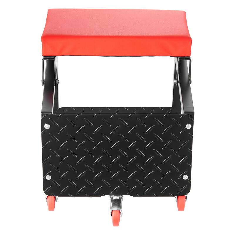 Anmytek Mechanic Stool Rolling Work Seat 300 Lbs Step Stool Garage Tool Stool