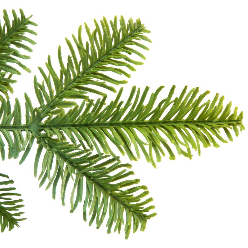 Pine Artificial Christmas Tree in Round Gingham Pot - 28" - Unlit - 2 Foot