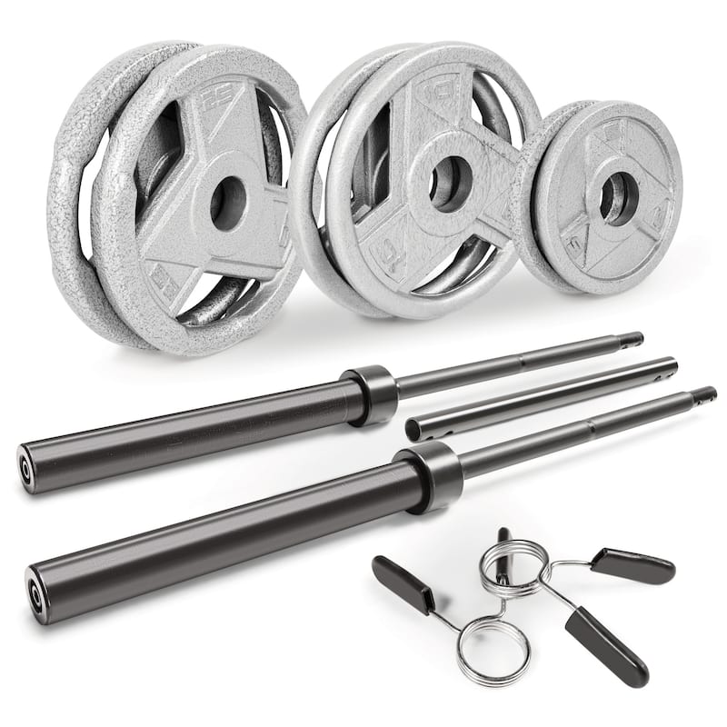 Marcy 110lb Olympic Weight Set MCW-110 - N/A