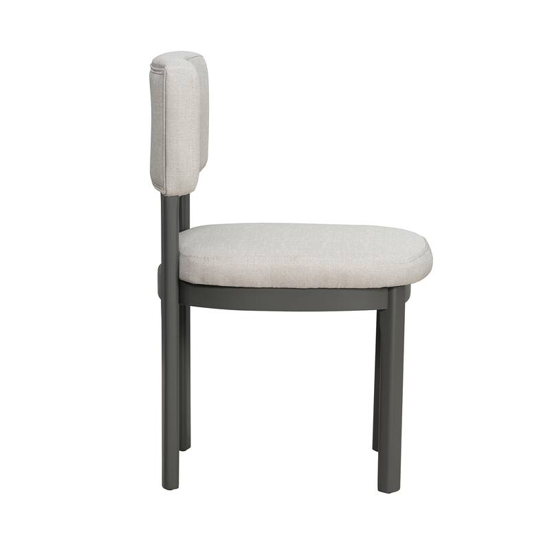 60" Farmhouse Dining Table with Cutout Legs, Rectangular Wood Table for Dining Room & Kitchen