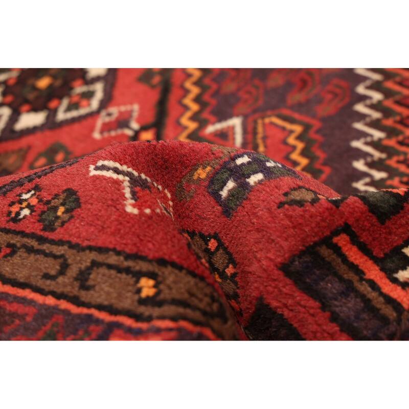 ECARPETGALLERY Hand-knotted Andelz Dark Red Wool Rug - 3'3 x 4'9