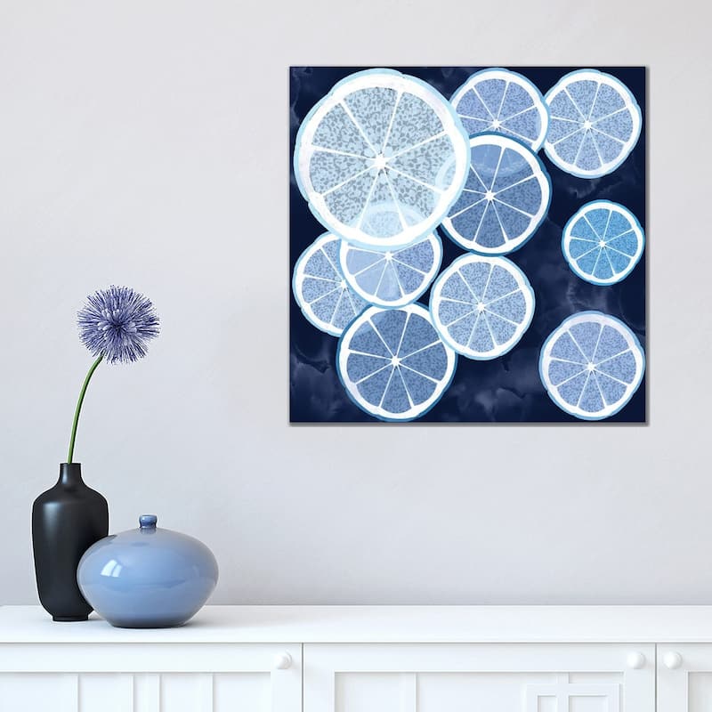 iCanvas "Blue Citrus" by Thomas Little Canvas Print - 18x18x1.5