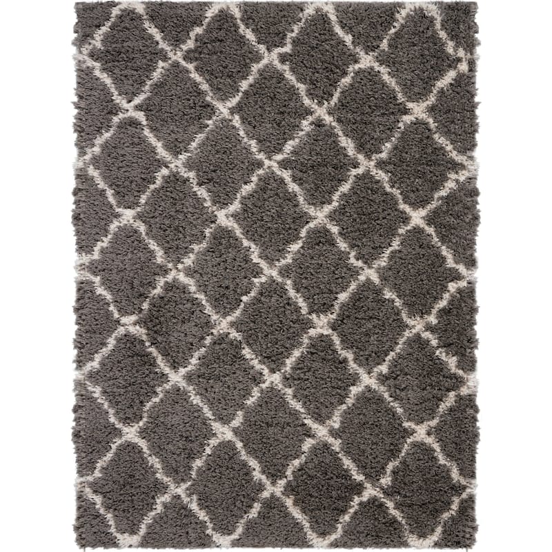 Nourison Ultra Plush Shag Geometric Area Rug