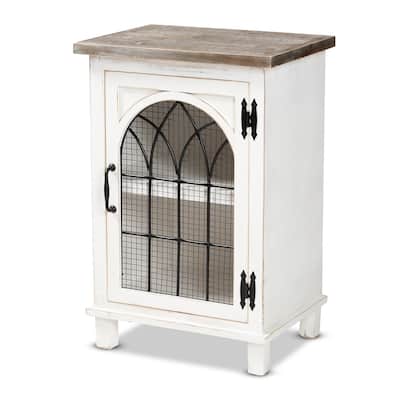 Cappuccino Nightstand with Sleek Design and Storage Drawers - Compact Modern Bedside Table