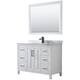 Option White / White Carrara Marble Top / Matte Black