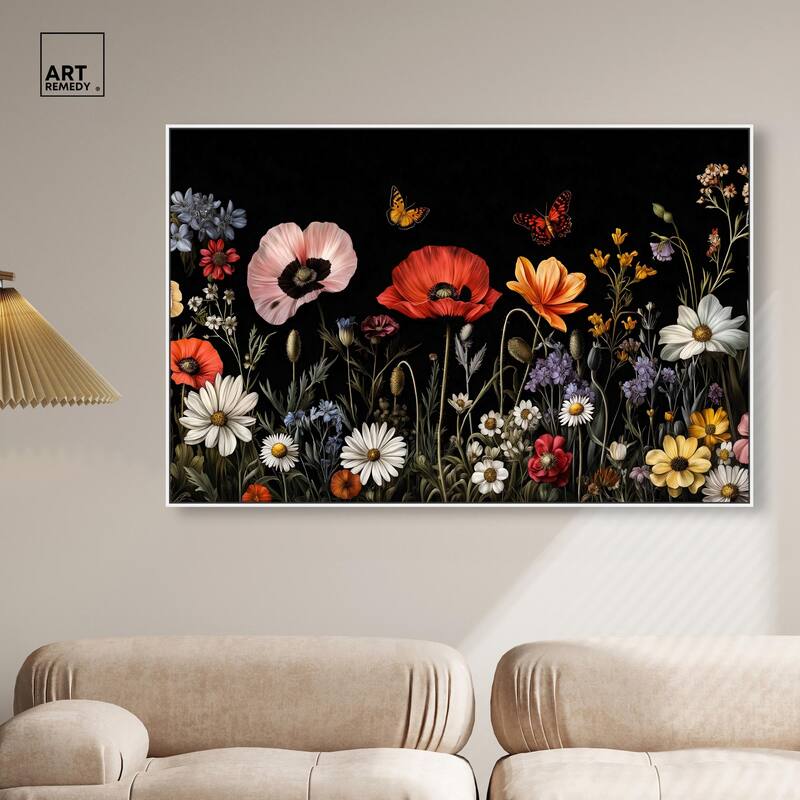 Wildflower Panorama Canvas by Art Remedy
