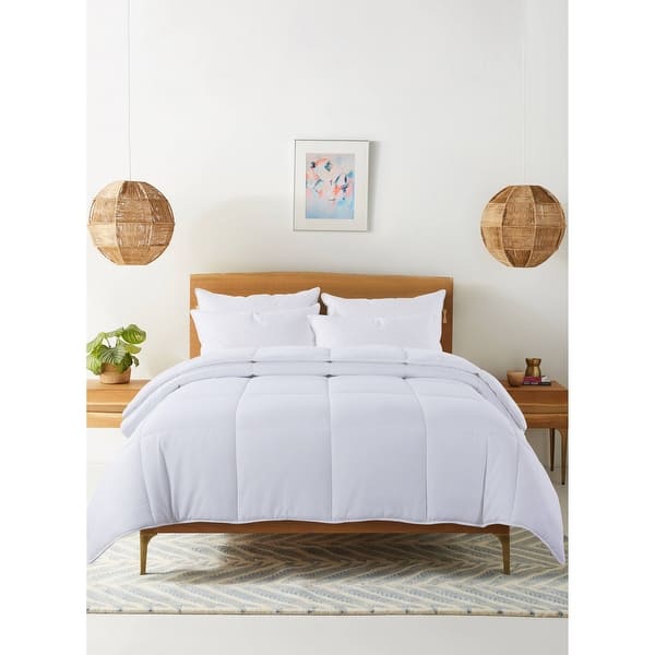 slide 2 of 26, Cozy Down Alternative Reversible Comforter Full - Queen - White