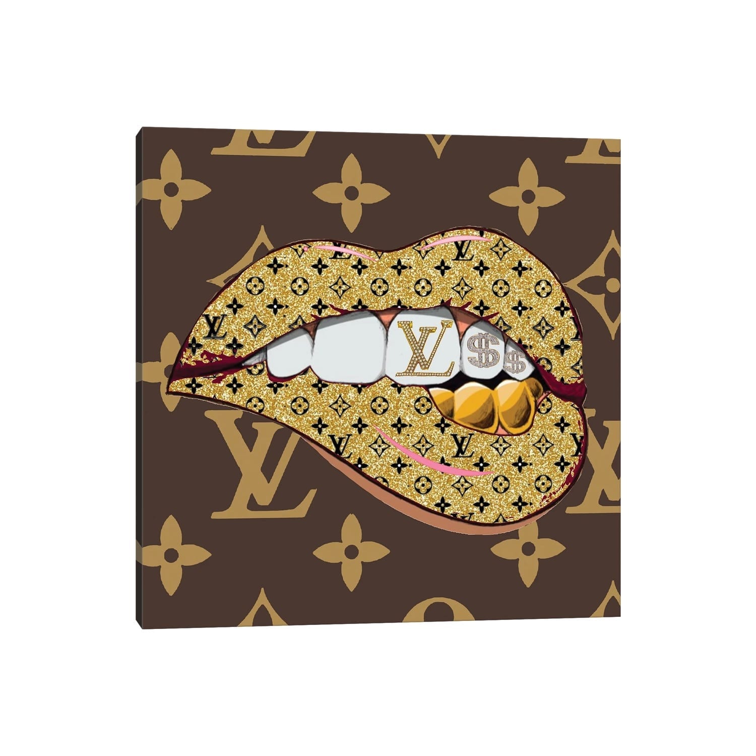 Louis Vuitton Black And White Canvas Print, Julie Schreiber