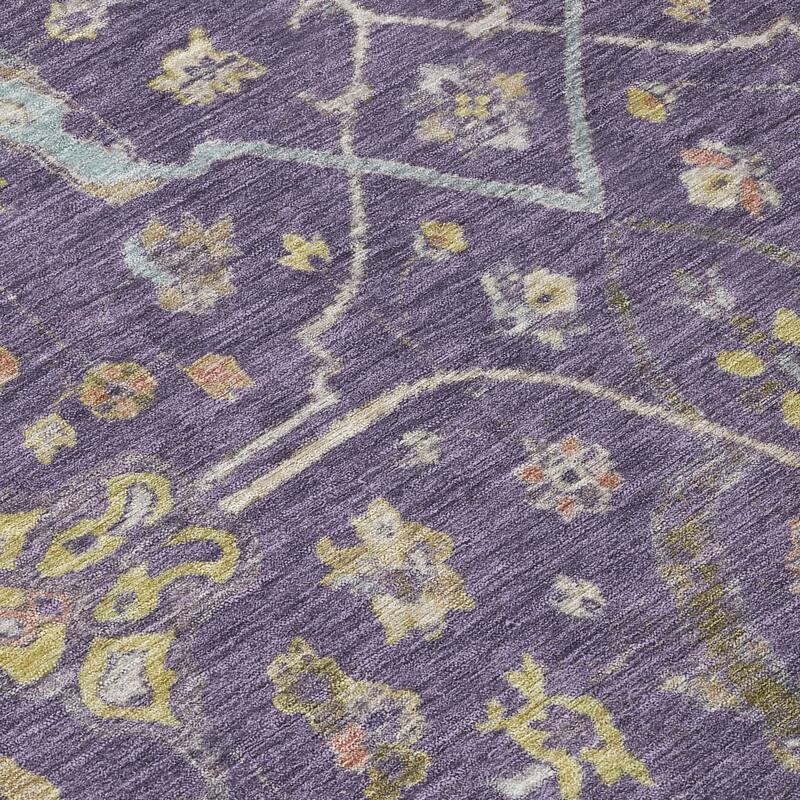Machine Washable Indoor/ Outdoor Traditional Classic Chantille Rug