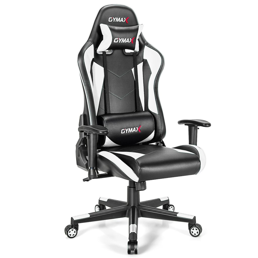 Gymax Gaming Chair Adjustable Swivel Racing Style Computer Office - See Details