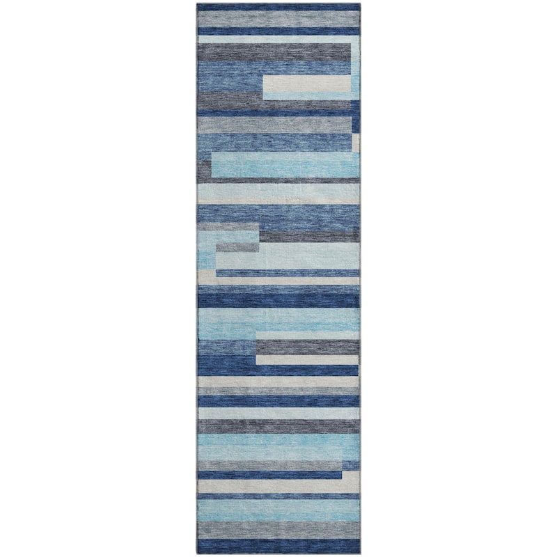 Premium Washable Super Soft Mosaic Stripe Mayfield Rug