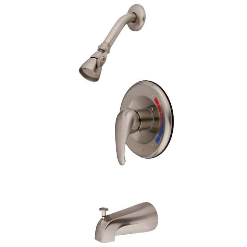 Kingston Brass Single-Handle Pressure Balanced Tub and Shower Faucet, Trim Only - Brushed Nickel