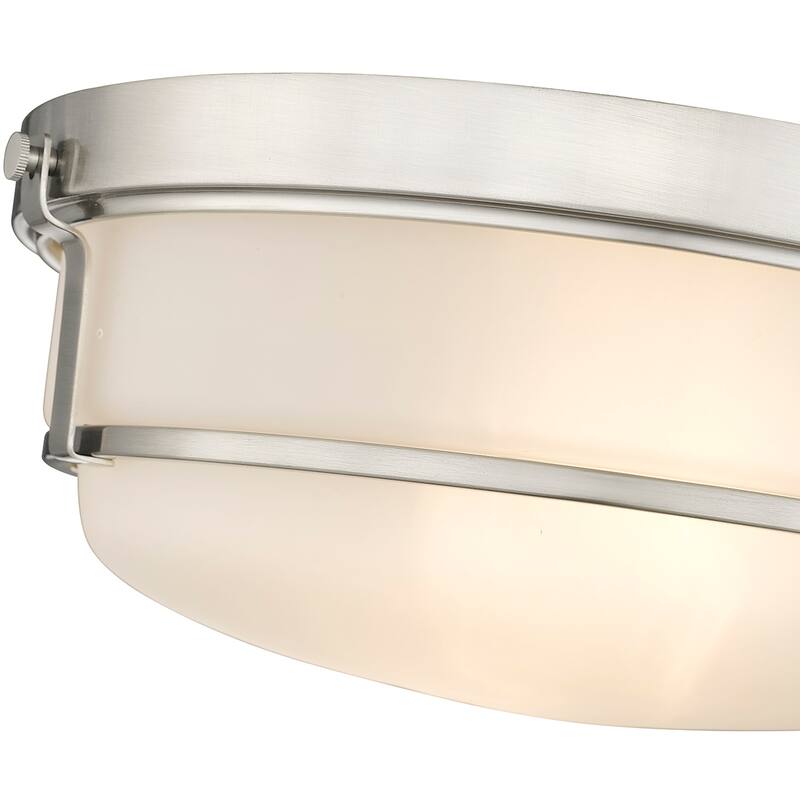 Millennium Lighting Arlson 2 Light Flush mount with Frosted Glass Shades