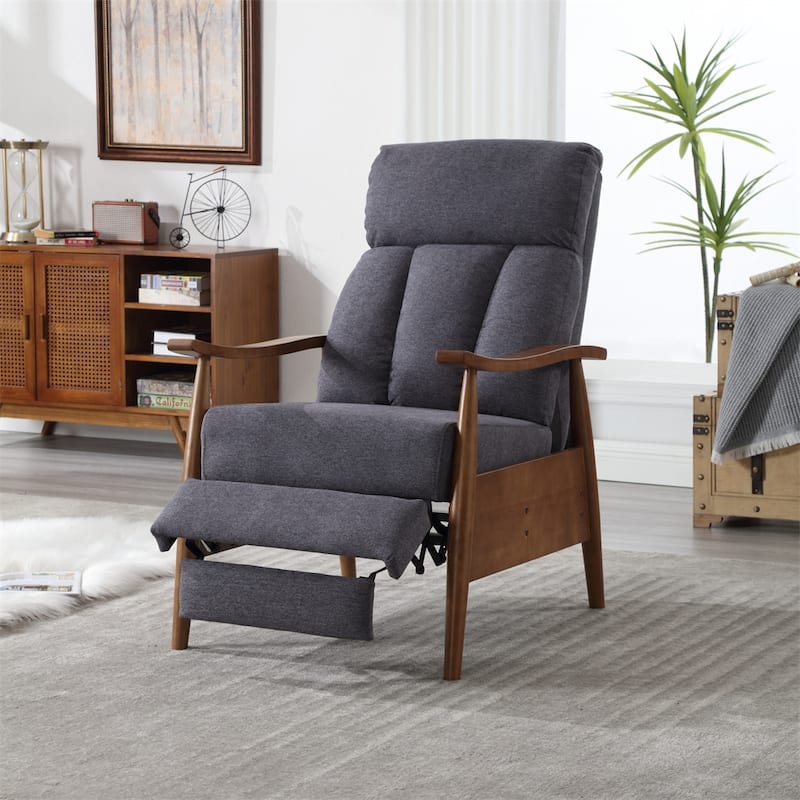 Modern Wood Frame Accent Chair Lounge Chair for Living Room