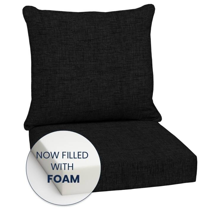 ARDEN Outdoor Foam Deep Seat Cushion Set, 24 in x 24 in