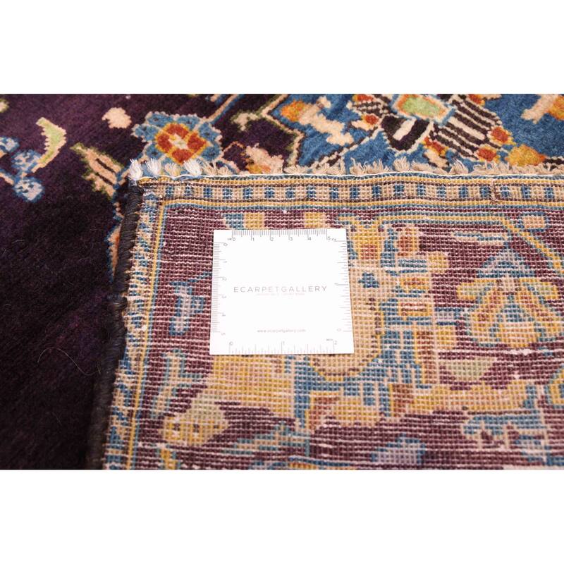 ECARPETGALLERY Hand-knotted Anatolian Vintage Dark Navy Wool Rug - 4'5 x 7'2