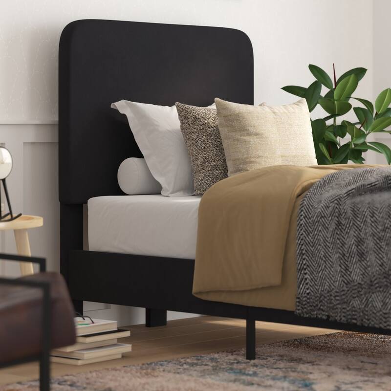 Platform Bed with Headboard - No Foundation Needed