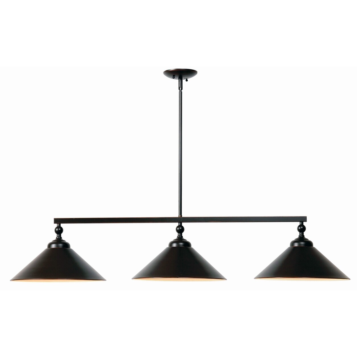 Kenroy Home 93247  Conical 3 Light 48" Wide Linear Chandelier - Chandeliers For Bedrooms by Overstock.com