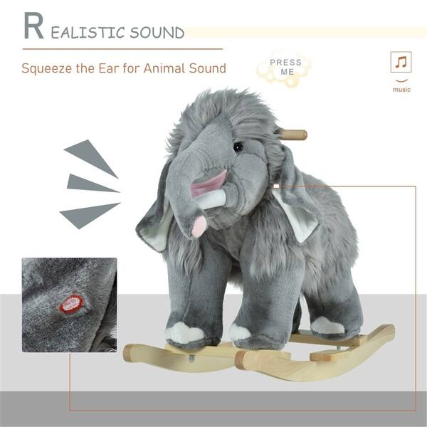 dimension image slide 12 of 13, Rocking Motion Chair With Music Button For Kids - 24.75" L x 12.5" W x 20.5" H