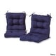 preview thumbnail 6 of 19, Driftwood Outdoor Seat/Back Chair Cushions (Set of 2) by Havenside Home