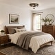preview thumbnail 5 of 13, Modern Farmhouse 3-Light Drum Flush Mount Lights Glass Ceiling Light - D13.5"xH6.5"