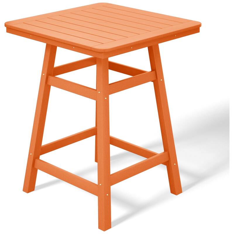 Laguna Hdpe All Weather Outdoor Patio 30" Square Counter Bistro Table