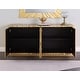 preview thumbnail 3 of 2, Best Master Furniture Jenny Antique Sideboard Cabinet Gold/Black