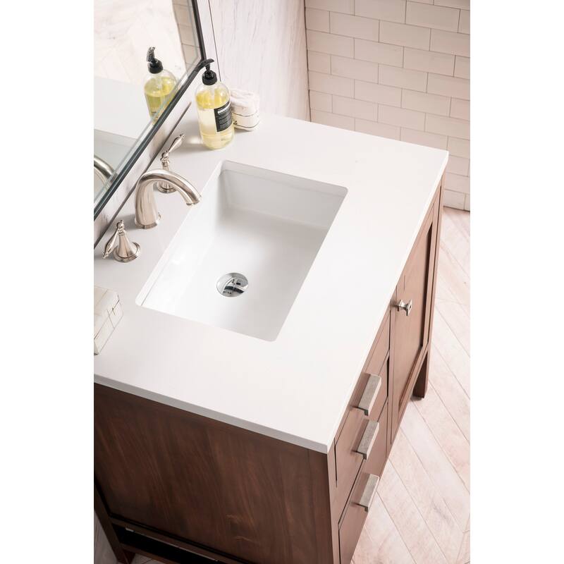 James Martin Vanities E444-V30-3WZ Addison 30" Free Standing Single