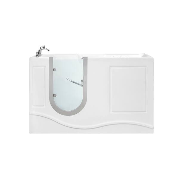 Eloise 48 in. Right Side Walk-In Safety Bathtub in White Eloise 48 in. Right Side Walk-In Safety Bathtub in White
