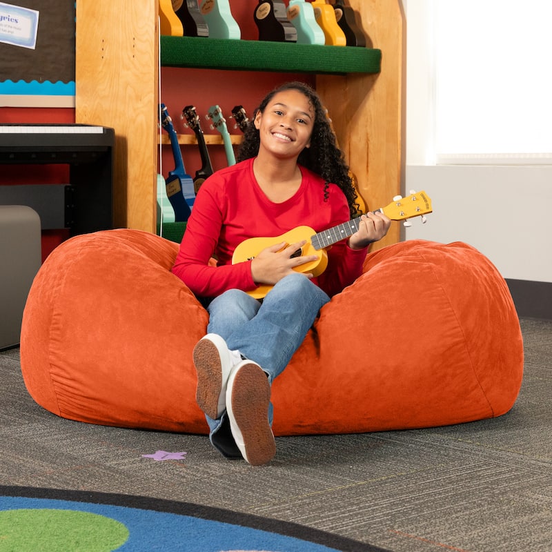 Jaxx 4' Lounger Bean Bag Chair - Pumpkin