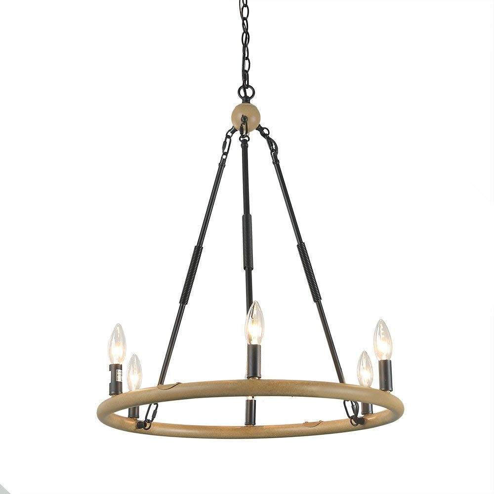 6 light rustic edison chandelier - Chandeliers For Bedrooms by Overstock.com