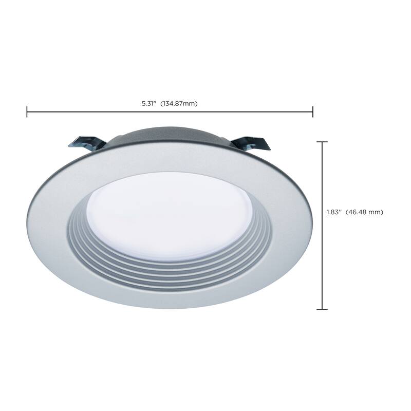 6.7 Watt LED Downlight Retrofit 4 Inch CCT Selectable 120 Volts Brushed Nickel Finish - Brushed Nickel