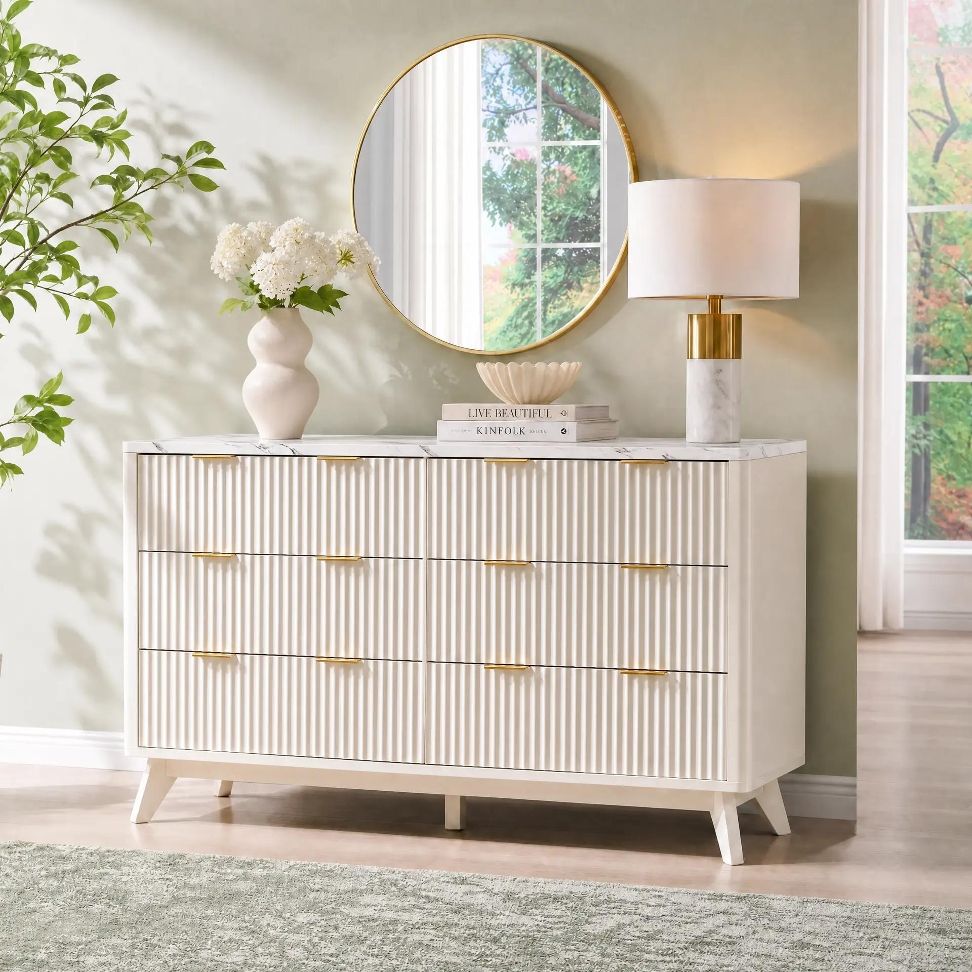 Modern Drawers Dresser, Wood Chest of Drawers, Dressers Organizer