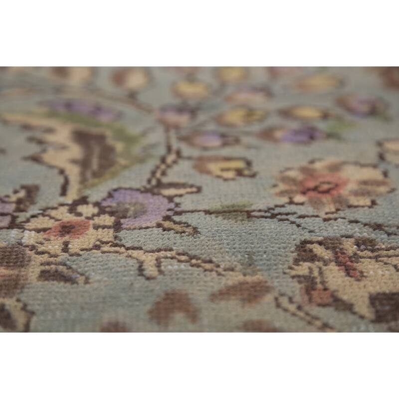Medallion Tabriz Persian Area Rug Bedroom Hand-Knotted Wool Carpet - 8'6"x 11'8"