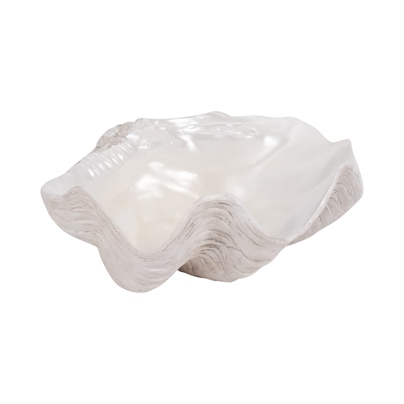 Sagebrook Home Artisanal Ceramic Decorative Bowl-Exquisite Home Accent Piece, Perfect for Stylish Shelves - 13" x 11" x 6"
