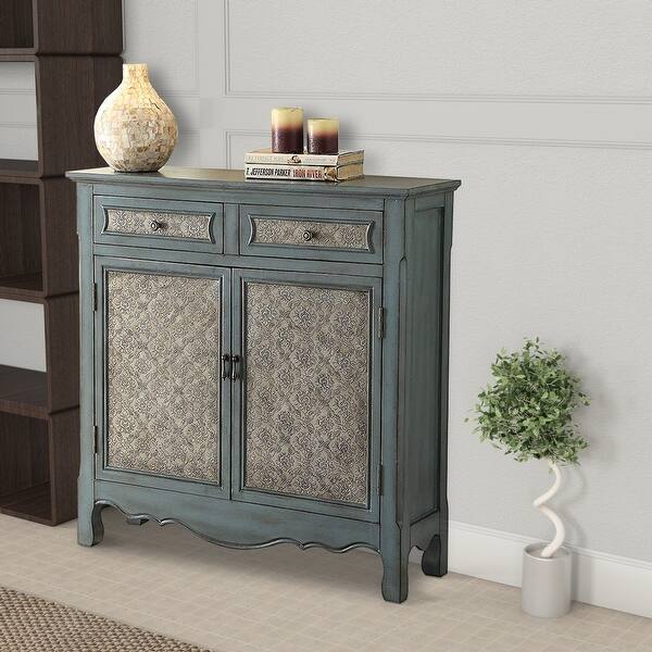 Shop Winchell Vintage Console Table Antique Blue On Sale