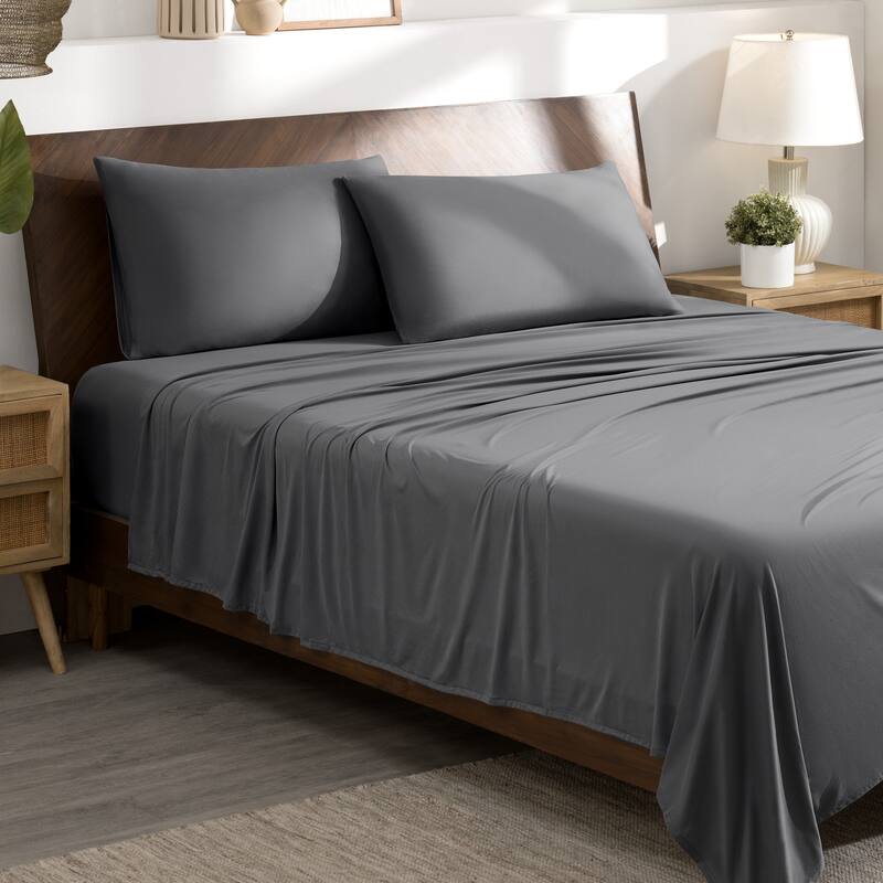 Bare Home Microfiber Stretch Knit Sheet Set