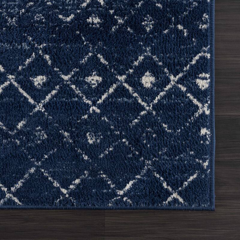 Tigris Tanu Moroccan Trellis Farmhouse Boho Area Rug