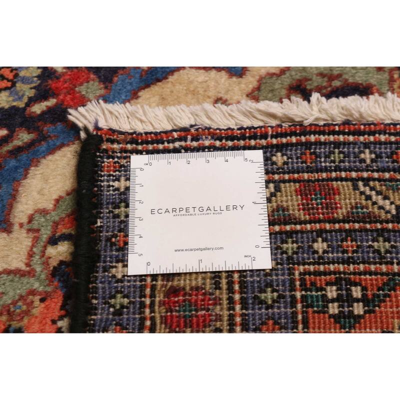 ECARPETGALLERY Hand-knotted Kayseri Vintage Navy Wool Rug - 6'4 x 9'5