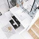 preview thumbnail 61 of 148, Floating Bathroom Vanity with Integrated Resin Top