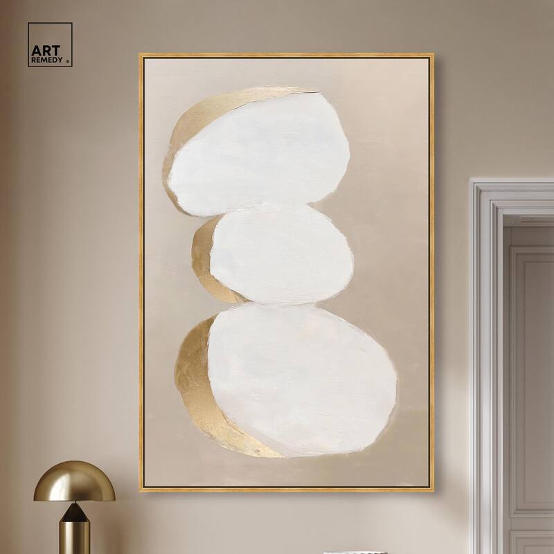 Stacked Stones I Canvas by Art Remedy