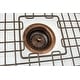 preview thumbnail 4 of 6, SinkSense Antique Copper 3.5" Basket Strainer Drain with Post Style Basket