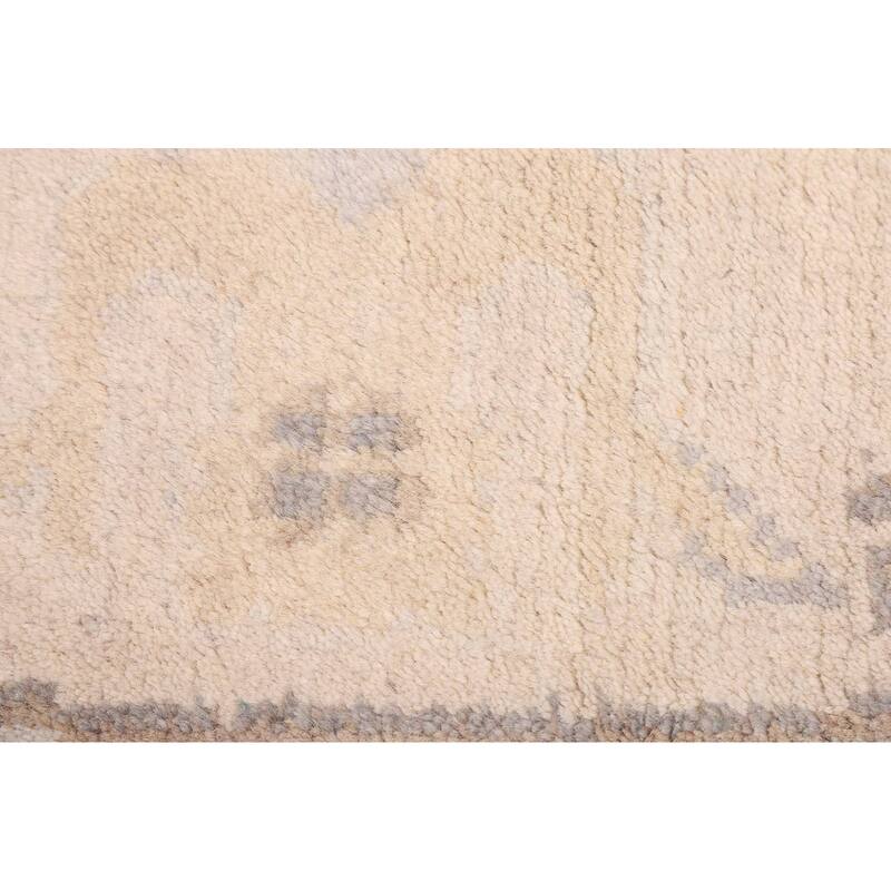 ECARPETGALLERY Hand-knotted Royal Oushak Cream Wool Rug - 7'10 x 7'10